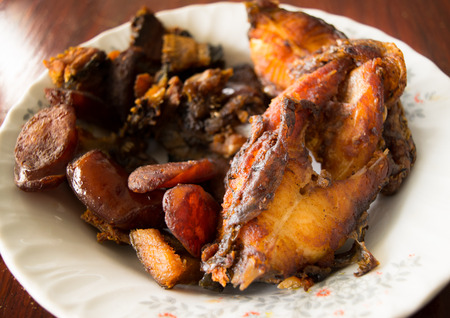 Fried foods.の写真素材