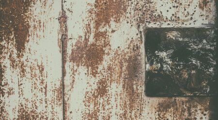 Detail of the old rusty metal surface with clear structure, backgroundの写真素材