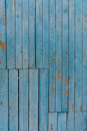 Detail of old painted wall with a lot of cracks, bough and nails, background. Ukraineの写真素材