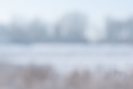 Abstract background, blur technique, winter time