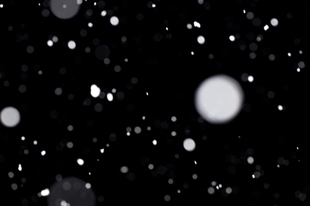 Real snowfall. Design pattern to overlay the image and create a snowfall effect.の写真素材