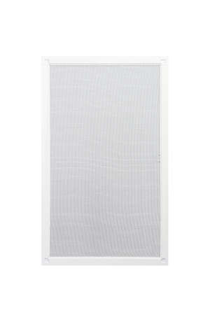 Window mosquito net isolated on white background. Reliable protection against mosquitoes, flies, and insects.の写真素材