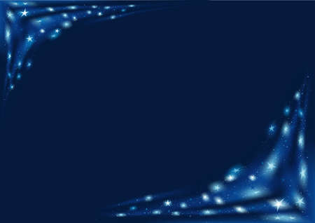 Blue Xmas Stars - vector christmas backgroundのイラスト素材