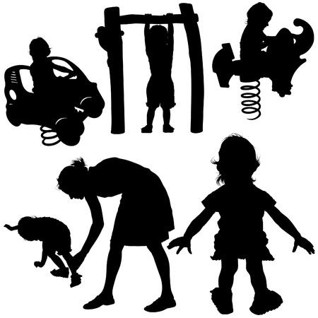 Childrens Games 01 - detailed illustrations as vectorのイラスト素材