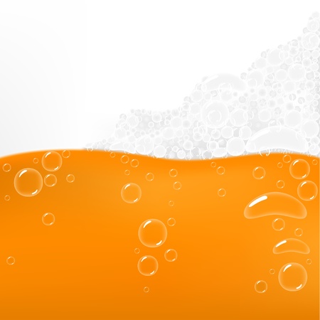Beer Bubbles - colored background illustration as vectorのイラスト素材