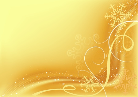 Golden Abstract Christmas - christmas background illustrationのイラスト素材