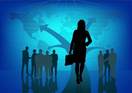 World Business - global business, concept backgroundのイラスト素材