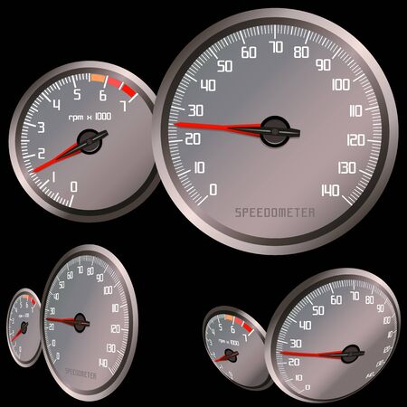Speedometer Setのイラスト素材