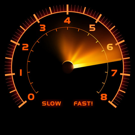 Speedometer - Colored Illustration