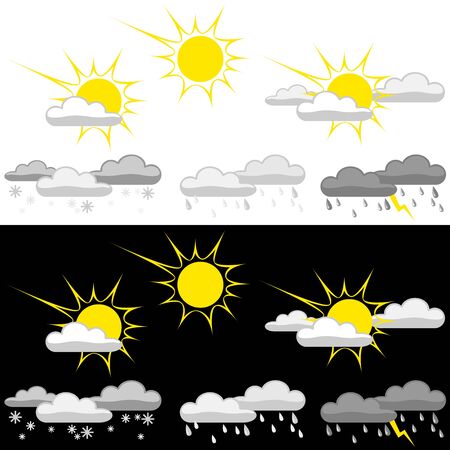 Weather Icon Setのイラスト素材