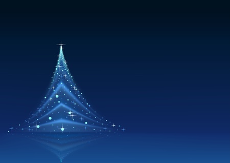 Abstract Christmas Tree - background illustrationのイラスト素材