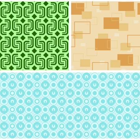 Seamless Retro Patternsのイラスト素材