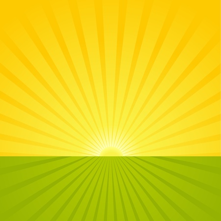 Sunrise Scene - Abstract Background Illustrationのイラスト素材