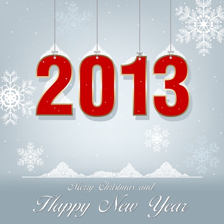 New Year Greetings 2013 - Vector Illustrationのイラスト素材