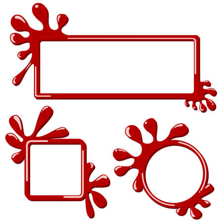 Splash Bannerのイラスト素材