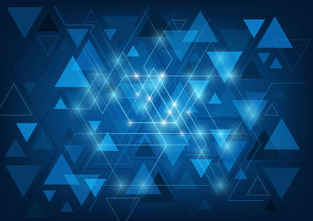 Abstract Triangular Background - Networks and the Internet Illustration, Vectorのイラスト素材