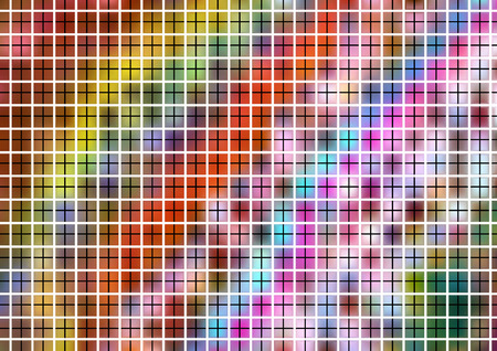 Colorful pattern with white and black grid - abstract illustration.のイラスト素材