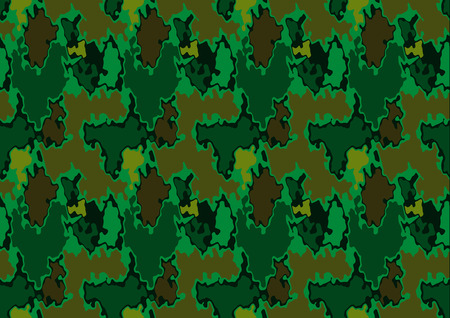 Army Repetitive Texture - Seamless Pattern Background Illustration, Vectorのイラスト素材