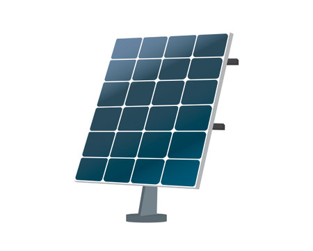 Detailed Solar Ray Panel Illustrationのイラスト素材