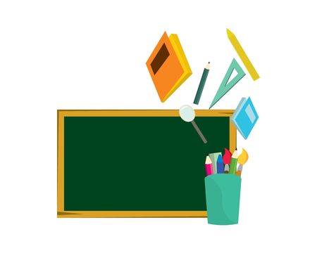 Back to School Symbolization with School Stationeryのイラスト素材