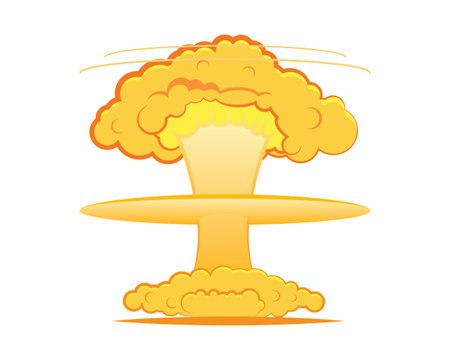 Big Bomb Explosion Illustration Vector