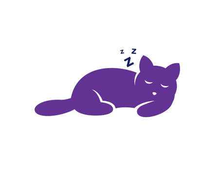 Fat Cat is Comfortably Sleepingのイラスト素材