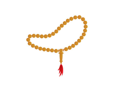 Muslim Tasbeeh and Spirituality Symbol Illustrationのイラスト素材