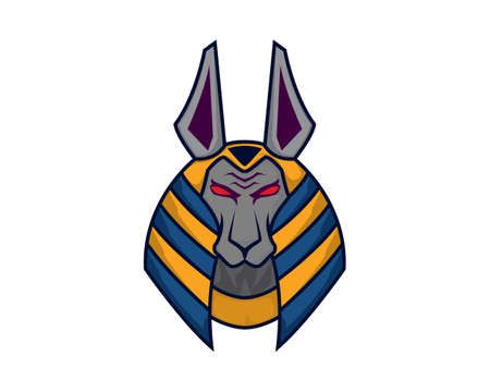 Seth Head Mascot and Illustration Vectorのイラスト素材