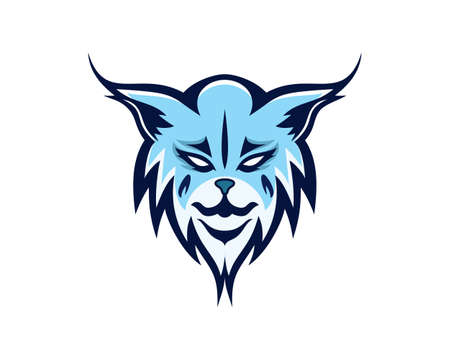 Lynx Head Front View Illustration Vectorのイラスト素材