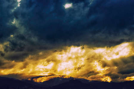 spring sunset 1の写真素材