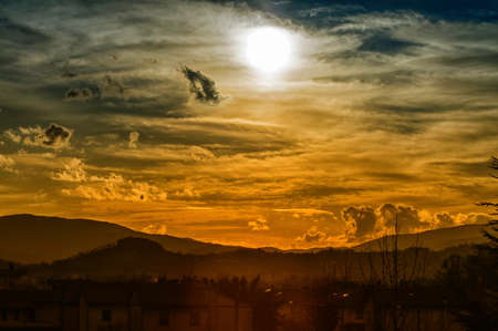 A silence sunsetの写真素材