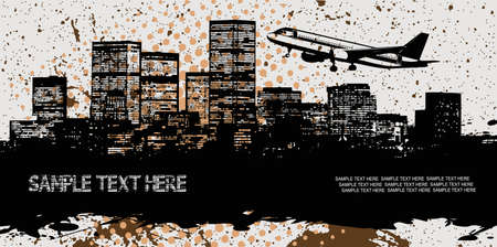 abstract panorama of the cityのイラスト素材