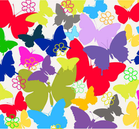 abstract background from butterfliesのイラスト素材
