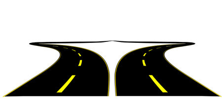 highway isolated on the whiteのイラスト素材