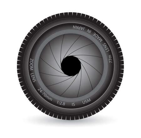 lens on a white backgroundのイラスト素材