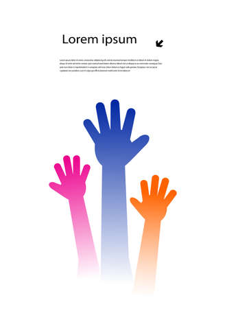 human hand with a place for your textのイラスト素材