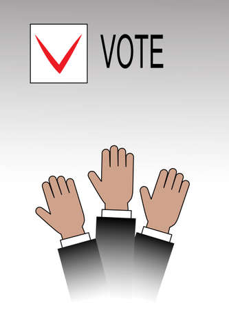 voting handsのイラスト素材