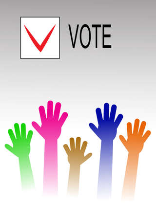 voting handsのイラスト素材
