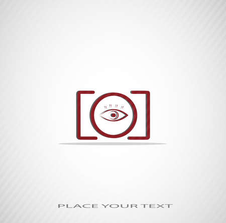 abstract contour of a camera on a seamless backgroundのイラスト素材