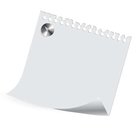 sheet of paper on on a white background with a place for your textのイラスト素材