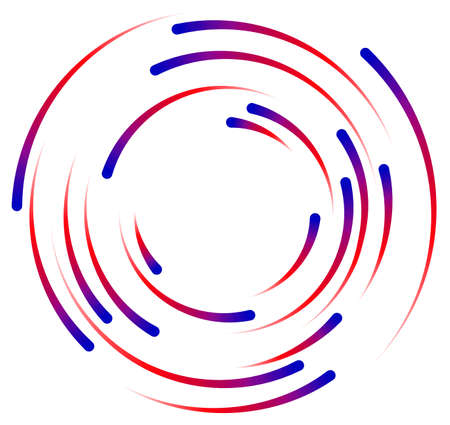 abstract elements of rotationのイラスト素材