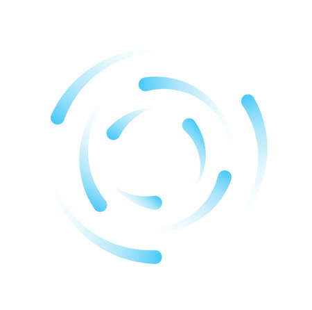 water drops rotation on a white backgroundのイラスト素材