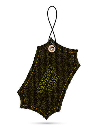 label of jeans on a white backgroundのイラスト素材