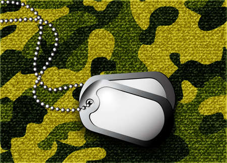 soldier s token for camouflage fabricsのイラスト素材