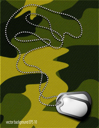 soldier s token for camouflage fabricsのイラスト素材