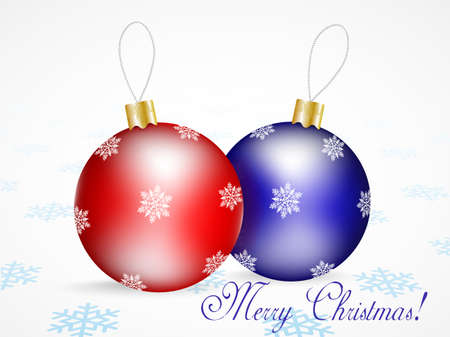 Christmas background with ballsのイラスト素材