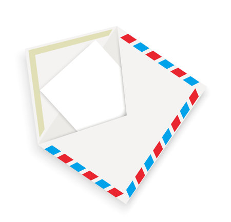 post envelope on a white backgroundのイラスト素材