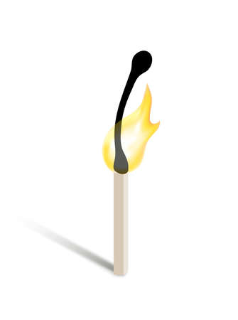burning matchのイラスト素材