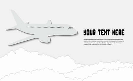 airliner in the skyのイラスト素材