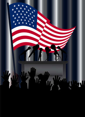 tribune before publicのイラスト素材